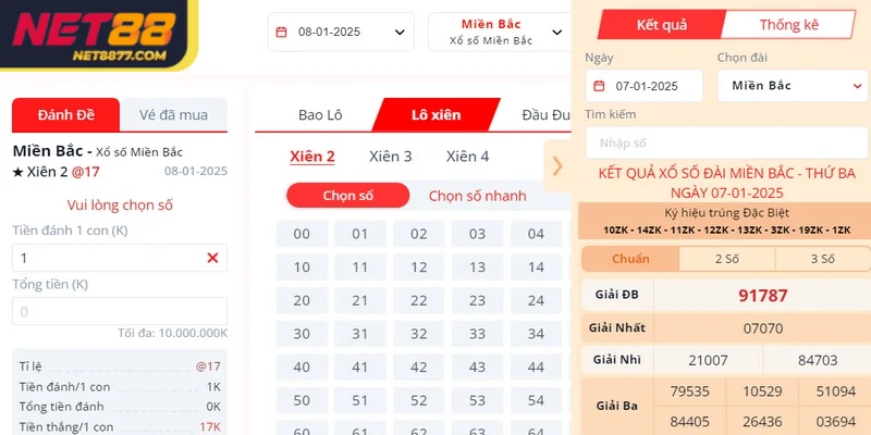 Xổ số 3 miền Net88 thu hút người chơi nhờ vào ưu điểm cùng phản hồi tích cực